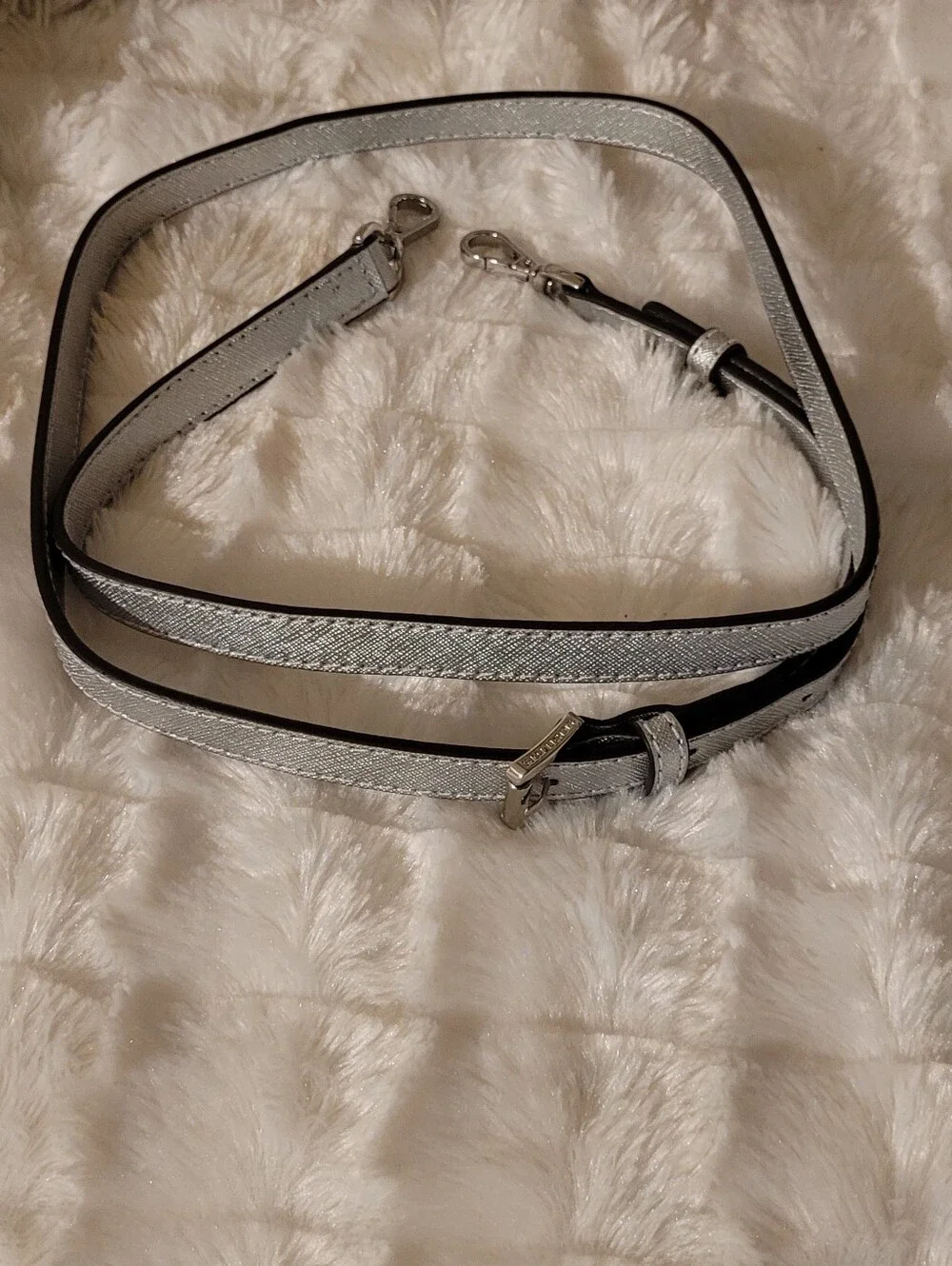 Silver Michael Kors Purse - Crosbody/Shoulder or Clutch - LIKE NEW - Picture 8 of 14